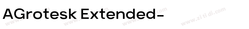 AGrotesk Extended字体转换